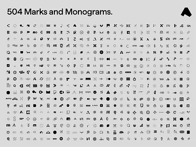 504 Marks and Monograms badge id identity inspiration logo logos mark marks monogram monograms