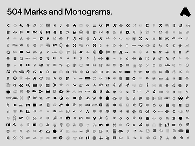 504 Marks and Monograms badge id identity inspiration logo logos mark marks monogram monograms