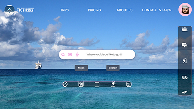 TicTicket figma travel ui uxui webdesign