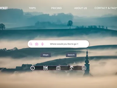 TicTicket Travel Engine design figma logo travel ui uxui webdesign