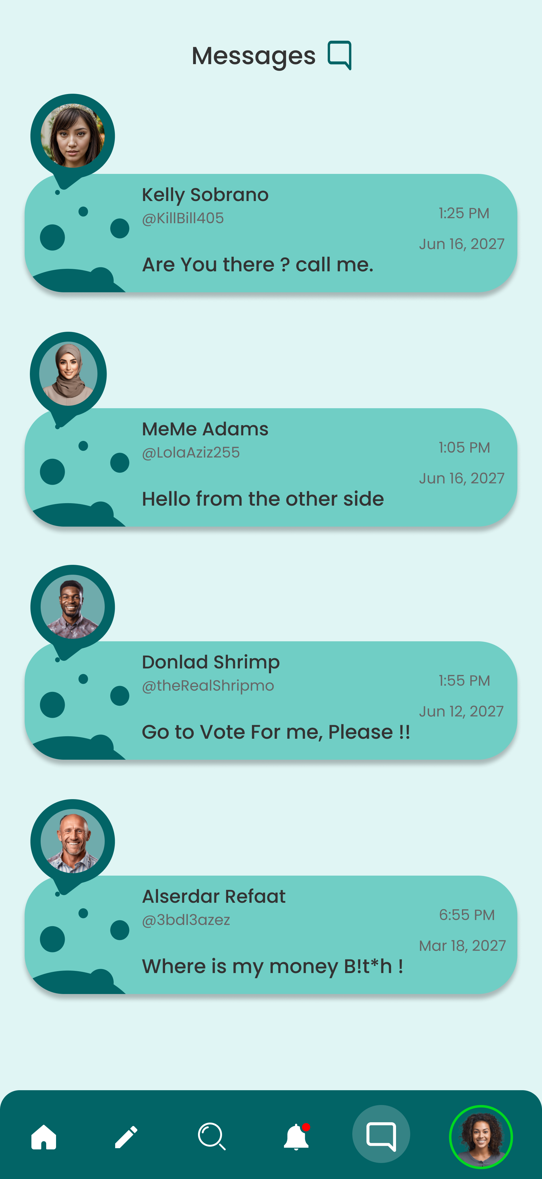 Example of Mobile UI Designs