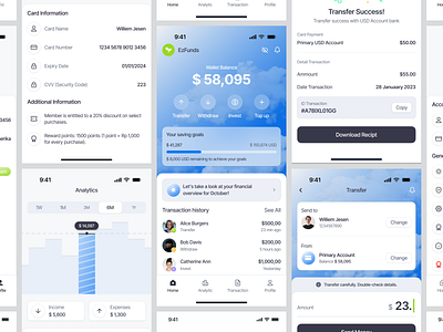 Finance Mobile App Design UI/UX app design bank bank app banking banking apps cloud ewallet finance finance app financial fintech fintech mobile app ios ios app design mobile banking money product design saas ui ux