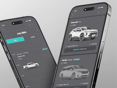 Modern Auto Shop Scheduling & Management App Design app app design modern react saas saas design scheduling software tailwind css ui web app