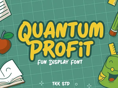 Quantum Profit – Funny Kids Font branding bubble children display font font fun funy game gaming handwritten handwritting kids playful poster schools thumbnails youtube