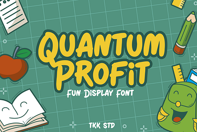 Quantum Profit – Funny Kids Font branding bubble children display font font fun funy game gaming handwritten handwritting kids playful poster schools thumbnails youtube