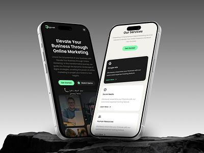 Digicraft - Digital Agency Landing Page - Responsive Mockup agency clean digital digital marketing landing page marketing mobile design responsive responsive mobile services ui ui design ux ux design web design web template