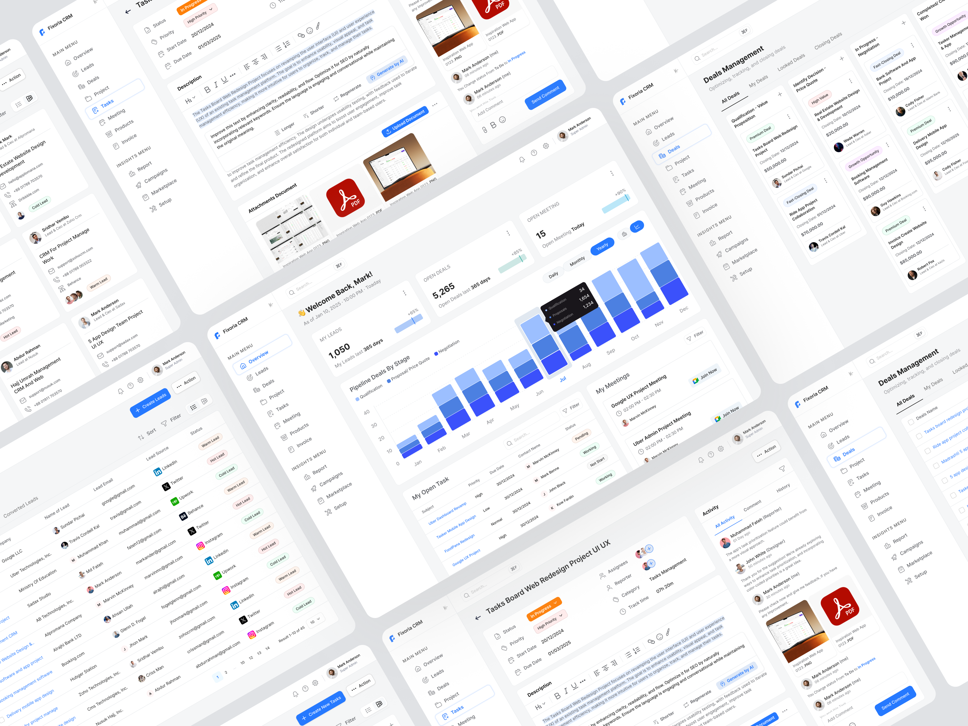 Example of Saa S Dashboard Or Crm UI/UX Design 