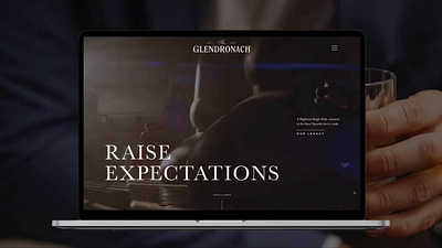 The Glendronach graphic design responsive design ui web design