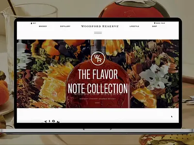 Woodford Reserve graphic design responsive design ui web design