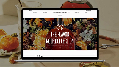 Woodford Reserve graphic design responsive design ui web design