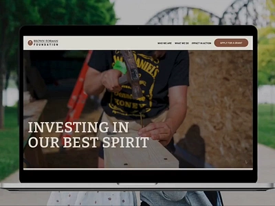 Brown-Forman Foundation graphic design responsive design ui web design