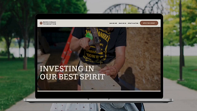 Brown-Forman Foundation graphic design responsive design ui web design