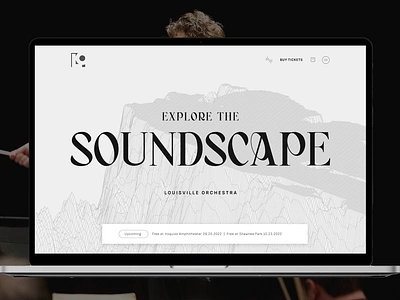Louisville Orchestra graphic design responsive design ui web design