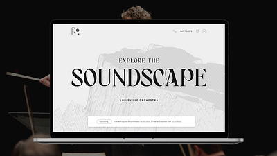 Louisville Orchestra graphic design responsive design ui web design