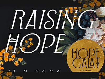 American Cancer Society Hope Gala branding event print