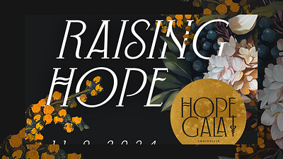 American Cancer Society Hope Gala branding event print