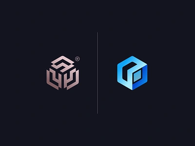 blockchain logo blockchain branding cube cyber ecommerce fintech growt logo design logo designer mark minimal modern logo monogram sass simple symbol tech technology top blockchain logo web3 logo