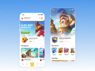 Game Streaming App app design game game app live show match mobile app mobile design play player product design profile sajon stream streaming video watching