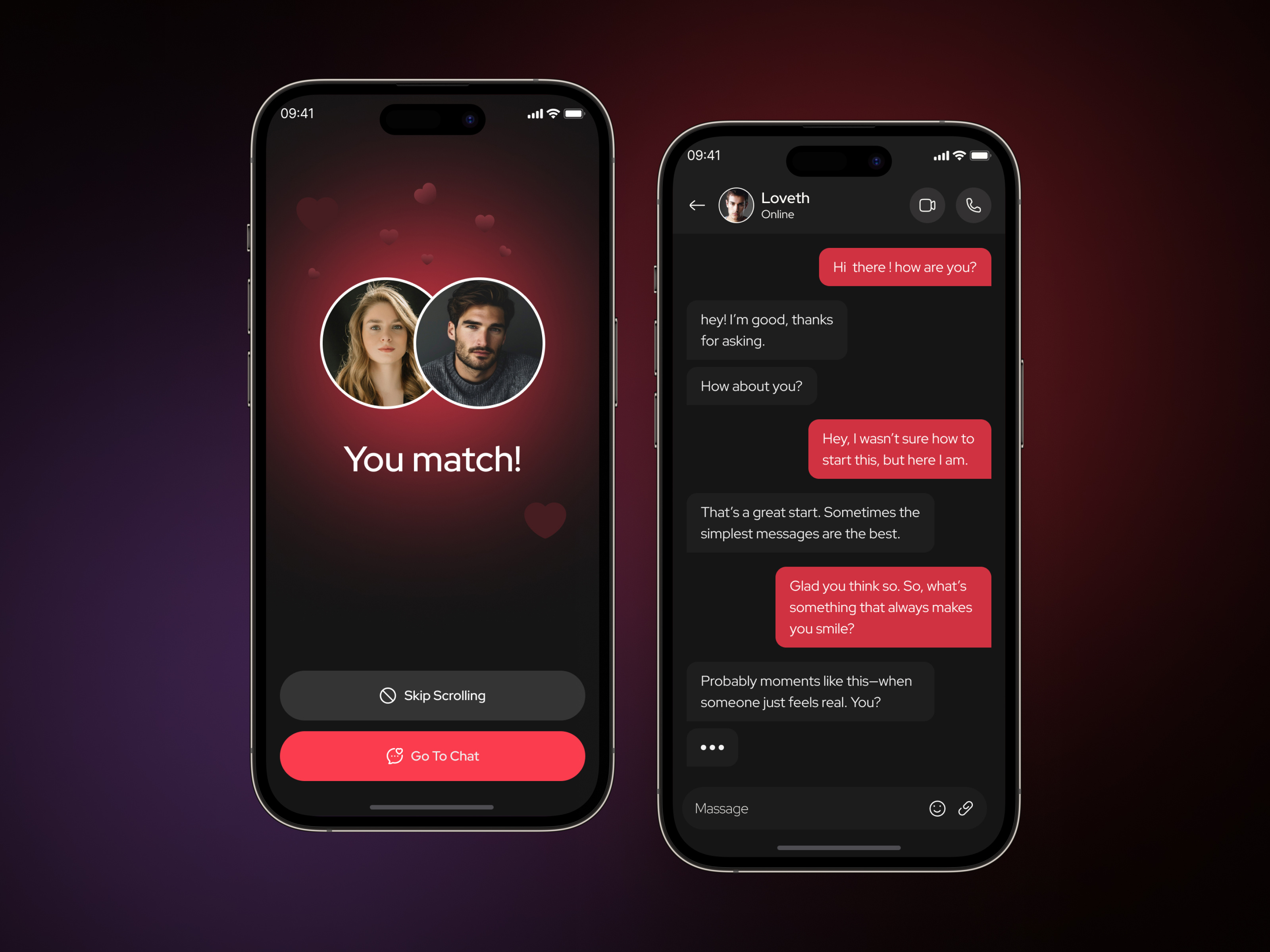Example of Dating Mobile App