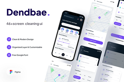 Dendbae service animation branding graphic design logo service ui uiux