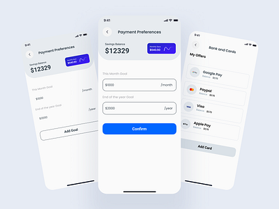 Saving balance app animation bertobaseit branding design ewallet app minimal online banking online banking app online banking app kit ui ui kit ux