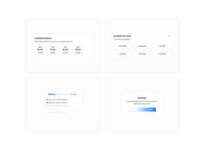 Service booking screen design for business consultation website animation bookingflow business consultation website businessconsulting customerjourney design designforbusiness designinspiration efficiencyindesign landing page design motion graphics responsive web design ui uiuxdesign userexperience web design