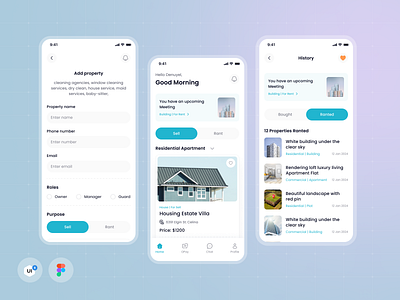 Real-estate App Design add property agent app best design buy clean design design history mobile app product property realefy realestate app rent sell ui ui design ui kit uiuxdesign