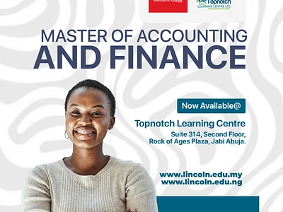 LUC & TLC Master of Accounting & Finance Poster Design graphic design poster design