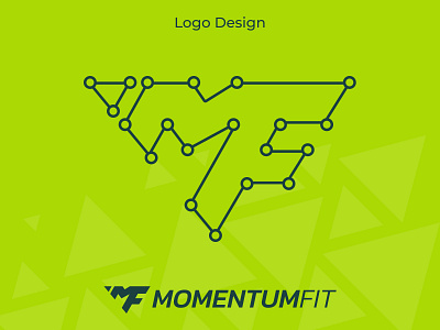 MomentumFit - Fitness Logo body building diet fitness fitness logo fitness motivation gym gym life gym logo gym trainer health health logo healthy lifestyle nutrition strength trainer wellness workout