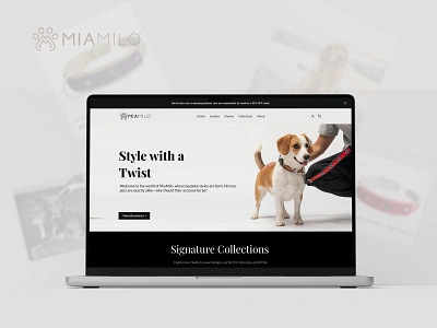 Website Design for MiaMilo brand branding design digital digital art graphic design home page identity branding intuitive pet ui ui design ui ux ui ux design userfriendly ux ux design web design website website design