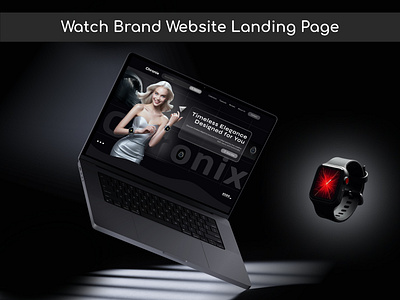 Watch Brand Landing Page UI Design case study figma design landing page landing page design ui ui design ux research watch brand watch landing page watch website web design website design website ui design