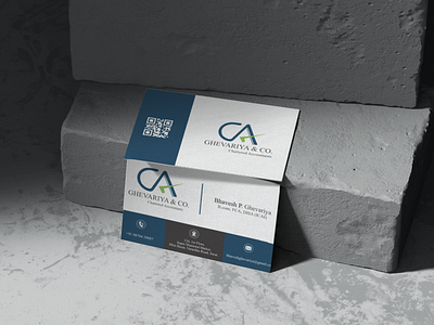 Business Card For Chartered Accountant branding design graphic design illustration logo typography vector