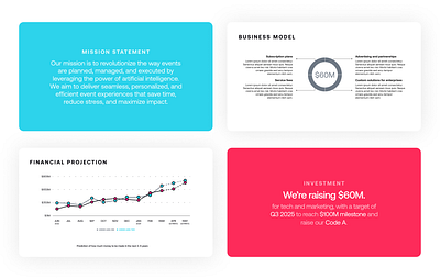 Presentation Design for Event Planning Brand branding canva data visualization google slides graphic design infographics investor deck keynote pitch deck pitchdeck powerpoint powerpoint template pptx presentation design presentation template sales deck startup visual design