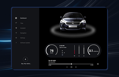 Daily UI #034- Automotive Interface branding dailyui logo motion graphics ui uiux ux