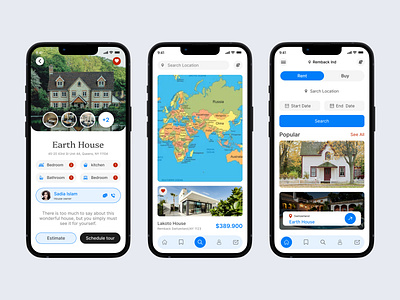 Real estate Mobile App UI Design apertment buy home clean layout design flat design home home screen home search house mobile app mobile ui design modern ui property real estate real estate agent real estate app real estate ui ui ui design user interface