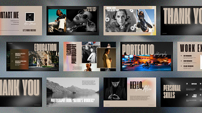 Creative Portfolio - Presentation Templates branding graphic design minimalist portfolio portfolio design portfolio ppt portfolio template ppt design ui