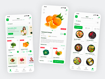 Grocery Delivery App appdesign dribbble mobiledesign ui uidesign uiuxdesign userexperience uxdesign