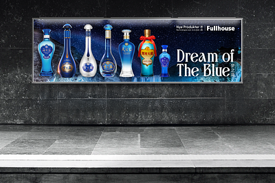 Luxury Spirits | Billboard Poster arctic billboard blue chinese client danish dream elegant gin liquor luxury mockup night poster product sake spirit star whisky