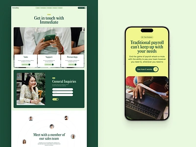 Web Design for Immediate design finance fintech graphic design hr interaction design interface mobile website responsive design responsive website ui ui design user experience ux ux design web design web marketing web page website website design