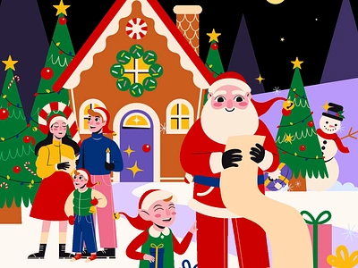 Christmas- Lottie Animations ☃️ animation branding celebration character design christmas design design asset elf festive graphic design iconscout illustration lottie lottie animation magic merry christmas motion graphics santa claus vector xmas