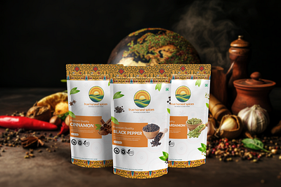 Bringing a fresh perspective to spice packaging! branding graphic design illustration logo typography