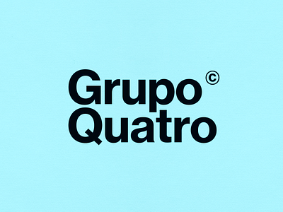 Grupo Quatro - Gasronomy Project Logo brand design brand identity branding design gastrnomy project gastronomy green and black combination group four logo group logo grupo qautro design grupo quatro logo logo logo design logo type project project logo simle design spain group spain logo