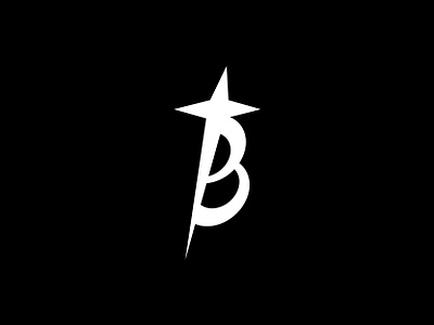 B with star logo for sale b b logo b star blast branding clothing brand design for sale geometric graphic design icon letter b logo logo design minimal negative space shooting star star streetwear symbol