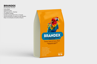 Brandex Baby Diapers Packaging Mockup Design modern packaging