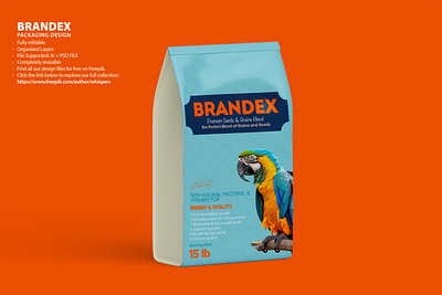 Brandex Baby Diapers Packaging Mockup Design modern packaging