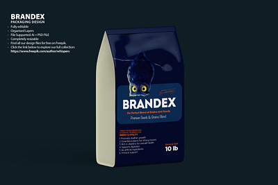 Brandex Baby Diapers Packaging Mockup Design modern packaging