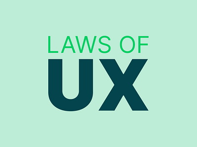 Laws of UX Posters poster design ux design