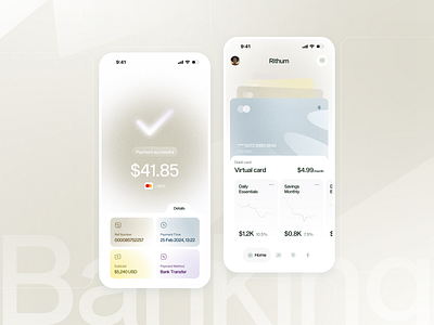 Wallet App Design app design bank banking banking app bill card clean crypto finance financial fintech ios minimal mobile design money money transfer payment startup wallet wallet ui