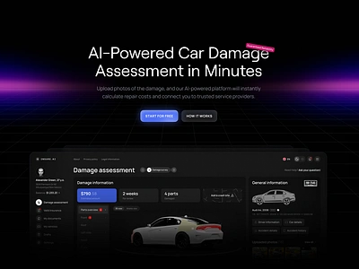 Automotive AI Insurance Website Design ai app ai assistant ai design ai insurance platform ai landing ai platform ai tool ai ux ai web artificialintelligence deep learning generative ai machine learning machinelearning web web design