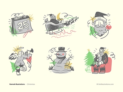 Christmas illustrations angel branding character design christmas icons christmas illustrations christmas tree getillustrations graphic design premium illustration ramy wafaa santa clause santa sleigh sketch snowman ui illustration vector icons vector illustration website illustration winter xmas illustration